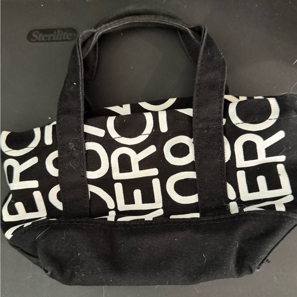 AERO Handbags - Black and White Logo Tote Bag